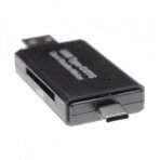 3in1 kortelių skaitytuvas / OTG adapteris USB, USB Micro-B, USB Type C 3.1 į microSD/SD