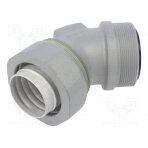 45° angled connector; Thread: PG,outside; galvanised steel; IP67 AN-2994400 ANAMET EUROPE