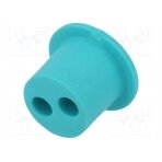 Accessories: cable gasket; TH381; Øcable: 2.2÷2.8mm; ways: 2; IP68 6000461GT TECHNO
