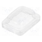Accessories: cover; Body: transparent; -20÷85°C; 15x21mm RS1366W SCI