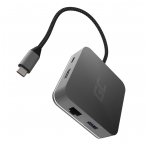 GC Jungčių šakotuvas (adapteris) 6in1 (USB 3.0 HDMI Ethernet USB-C) kompiuteriui Apple MacBook, Dell XPS, Asus ZenBook ir kitiems
