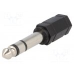 Adapter; Jack 3.5mm socket,Jack 6,3mm plug; stereo AC-007