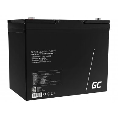Baterija (akumuliatorius) GC AGM (švino rūgšties) 6V 1,2Ah, signalizacijoms, žaislams 1