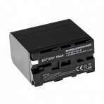 Baterija (akumuliatorius) foto-video kamerai Sony NP-F960 7.4V 6000mAh, su Micro-USB jungtimi