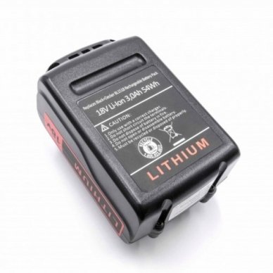 Baterija (akumuliatorius) elektriniam įrankiui Black & Decker BL1518 18V, Li-Ion, 3000mAh 2