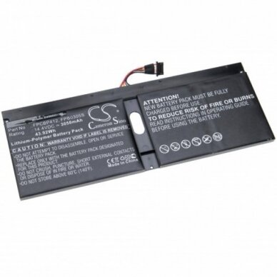 Baterija (akumuliatorius) kompiuteriui Fujitsu Lifebook U904 FPCBP412 14.4V 3050mAh