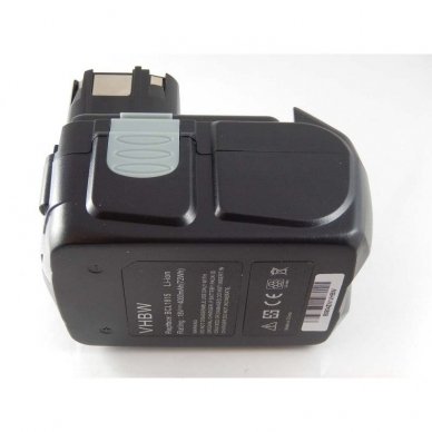 Baterija (akumuliatorius) elektriniam įrankiui Hitachi BCL1830, EBM 1830 18V, Li-ion, 4000mAh