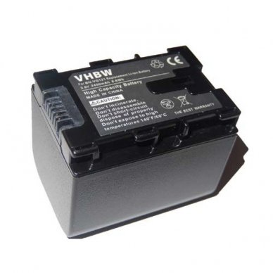 Baterija (akumuliatorius) foto-video kamerai JVC BN-VG121 3.6 V 2400 mAh