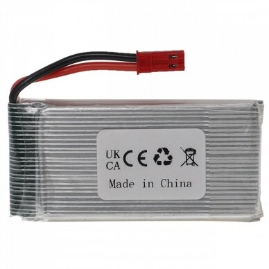 Baterija (akumuliatorius) RC modeliams, žaislams Modellbau 3.7V, Li-Polymer, 1800mAh, JST kištukas 1