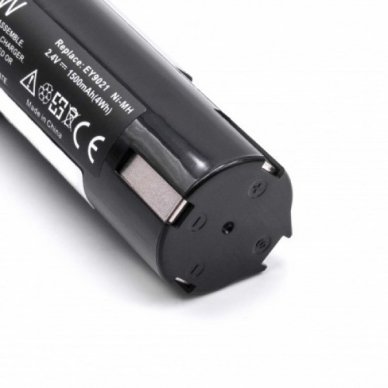 Baterija (akumuliatorius) elektriniam įrankiui Panasonic EY9021 2.4V, NI-MH, 1500mAh 1