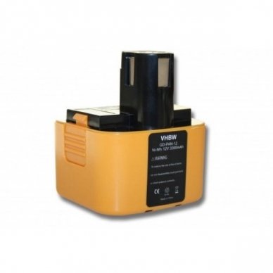 Baterija (akumuliatorius) elektriniam įrankiui Panasonic EY9200 12 V, NI-MH, 3300mAh