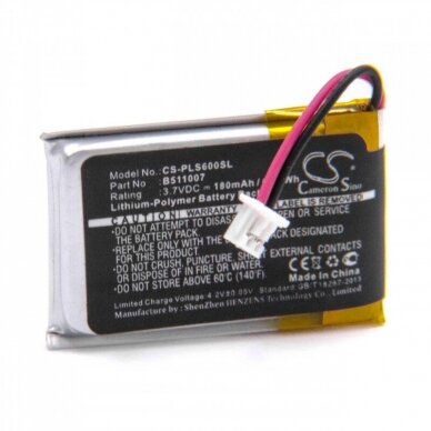 Baterija (akumuliatorius) belaidėms ausinėms Plantronics CS60, HL10 3.7 V 180mAh