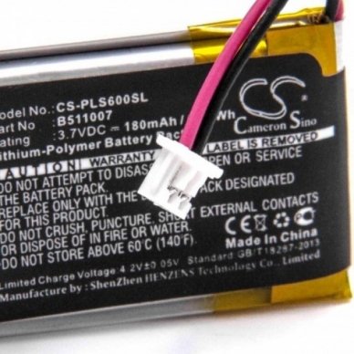 Baterija (akumuliatorius) laisvų rankų įrangai Plantronics CS60 3.7V 180mAh 1