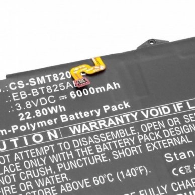 Baterija (akumuliatorius) planšetiniam kompiuteriui Samsung Galaxy Tab S3 9.7 XLTE 3.8V 6000mAh 1
