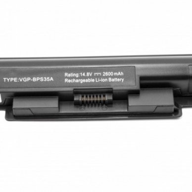 Baterija (akumuliatorius)  Sony Vaio VGP-BPS35  14.8V, 2600mAh 1