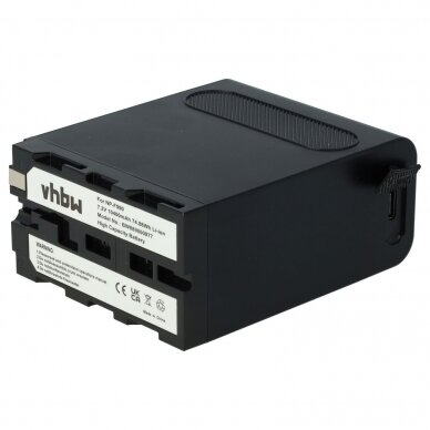Baterija (akumuliatorius) foto-video kamerai Sony AX2000E CCD-SC5 CCD-SC55 7.2V 10400mAh 1