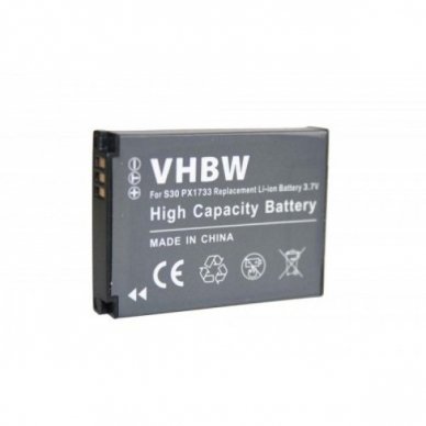 Baterija (akumuliatorius) foto-video kamerai Toshiba Camileo S30 3.7V 1000 mAh