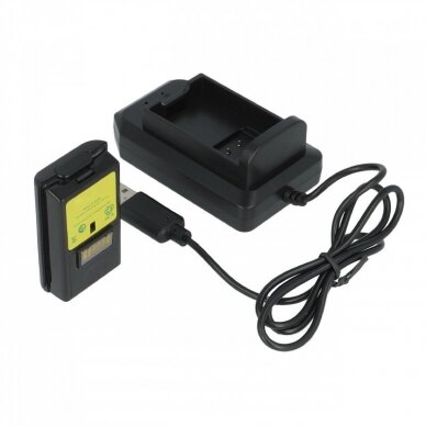 Maitinimo adapteris (kroviklis) USB su baterija nuotolinio valdymo pultui Xbox 360 4800mAh, juodas 3