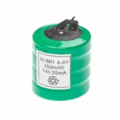 Baterija, tipas V250H (4 celės) 3 kontaktai, Ni-MH, 4.8V, 250mAh