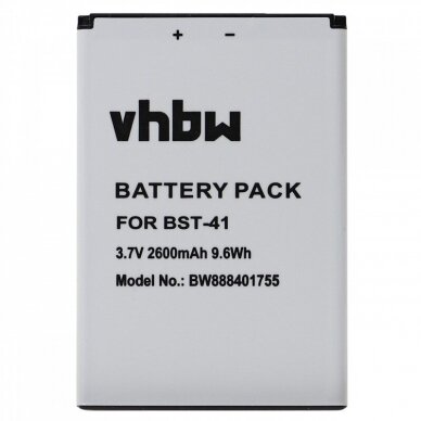 Baterija (akumuliatorius) telefonui BST-41 Sony Ericsson Xperia Play 3.7V 2600mAh
