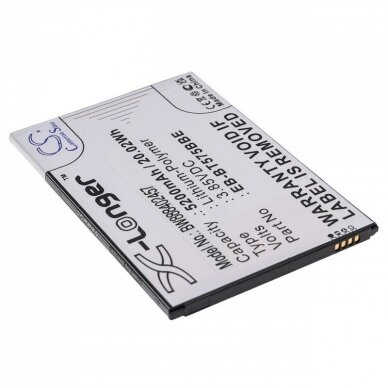 Baterija (akumuliatorius) planšetiniam kompiuteriui EB-BT575BBE Samsung Galaxy Tab Active 3 3.85V 5200mAh 2