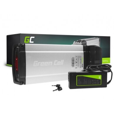 Baterija (akumuliatorius) elektriniam dviračiui 36V 8.8Ah 317Wh (tvirtinama gale ant bagažinės) 4