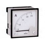 Ammeter; on panel; Class: 1.5; 50÷60Hz; Features: 90°; 72x72x68mm AM-I-2-5-CE SELEC