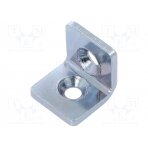 Angle bracket; for profiles; W: 20mm; H: 20mm; L: 20mm; steel; steel GN967-20-20-L-1-ZB ELESA+GANTER