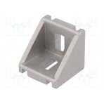 Angle bracket; for profiles; Width of the groove: 8mm; W: 28mm GN960-30-8-30-A-MT ELESA+GANTER
