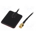 Antenna; GSM; 2dBi; linear; for ribbon cable; 50Ω; 39.9x33.5x5.5mm GSM-ANT117 SR PASSIVES