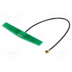 Antenna; GSM; 2dBi; linear; for ribbon cable; 50Ω; 47x7.6x1.2mm GSM-ANT059 SR PASSIVES