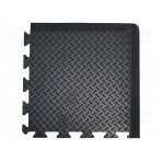 Anti fatigue mat; Width: 0.5m; L: 0.5m; foam,PVC; black; Thk: 14mm COBA-DP010010 COBA EUROPE