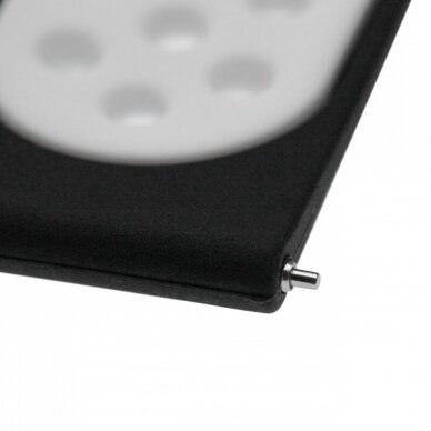 Apyrankė išmaniajam laikrodžiui Samsung Galaxy Watch Active 2, juoda, balta 3