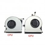 Aušintuvas (ventiliatorius) kompiuteriui ASUS G751M G751JT G751JY G751JL FG13 FG15 DFS561405PL0T DFS501105PR0T procesoriaus ir vaizdo plokštės (komplektas - GPU + CPU)