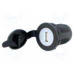 Automotive power supply; USB A socket; Sup.volt: 12÷24VDC; black A13-194A-BB3 SCI