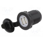 Automotive power supply; USB A socket x2; Sup.volt: 12÷24VDC A13-194B2-BB3 SCI
