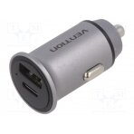 Automotive power supply; USB A socket,USB C socket; Inom: 3.4A FFBH0 VENTION