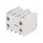 Auxiliary contacts; Series: METAMEC; Leads: screw terminals; IP20 AU-2M-1A1B LS ELECTRIC