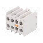 Auxiliary contacts; Series: METAMEC; Leads: screw terminals; IP20 AU-4M-3A1B LS ELECTRIC