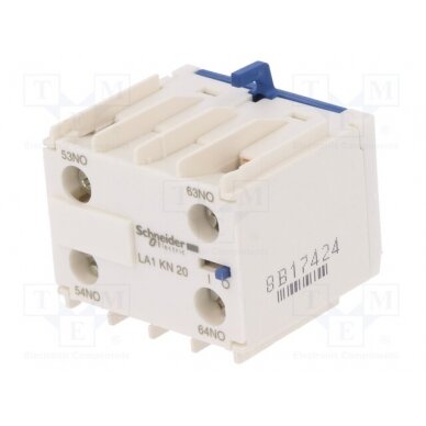 Auxiliary contacts; Series: TeSys K; Leads: screw terminals LA1KN20 SCHNEIDER ELECTRIC 1