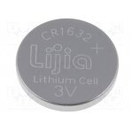 Battery: lithium; 3V; CR1632,coin; 120mAh; non-rechargeable BAT-CR1632/GMB LIJIA