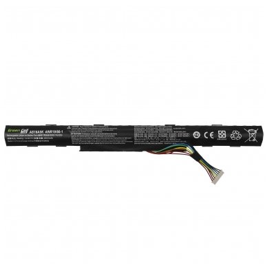 Baterija (akumuliatorius) GC PRO AS16A5K Acer Aspire E15 E5-553 E5-553G E5-575 E5-575G F15 F5-573 F5-573G 14.6V 2600 mAh 1