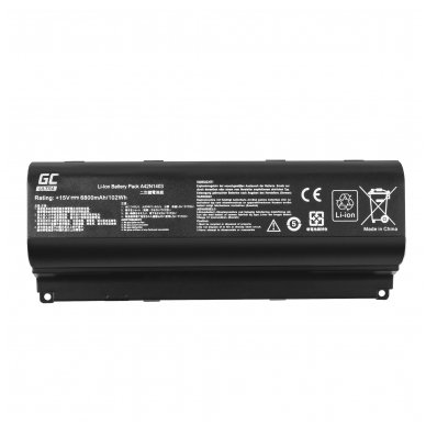 Baterija (akumuliatorius) GC ULTRA A42N1403 skirta Asus ROG G751 G751J G751JL G751JM G751JT G751JY 15V 6800mAh 1