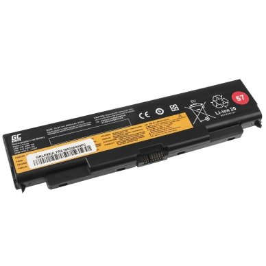 Baterija (akumuliatorius) GC ULTRA kompiuteriui Lenovo ThinkPad T440p T540p W540 W541 L440 L540 10.8V (11.1V) 6800mAh