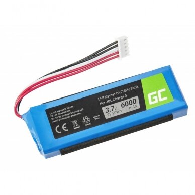 Baterija (akumuliatorius) GC GSP1029102A garsiakalbiui JBL Charge 3 6000mAh 3.7V