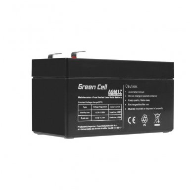 Baterija (akumuliatorius) GC UPS (AGM; VRLA) 12V 1.2Ah