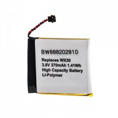 Baterija (akumuliatorius) išmaniesiems laikrodžiams Motorola Moto 360, WX30 3.8V 370mAh