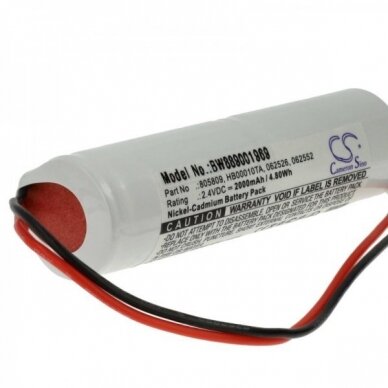 Baterija (akumuliatorius) LED šviestuvui Legrand 060894 / 0 6089 4 B65LED DBR IP66 ECO1 2.4V 2000mAh 1