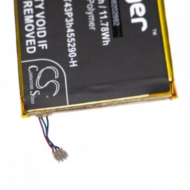 Baterija (akumuliatorius) maršrutizatoriui ZTE MF900 3.8V 3100mAh 1