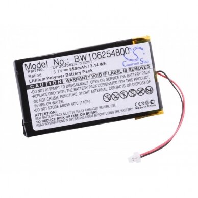 Baterija (akumuliatorius) planšetiniam kompiuteriui Palm M500 M505 M515  Li-Polymer 3.7V 850mAh